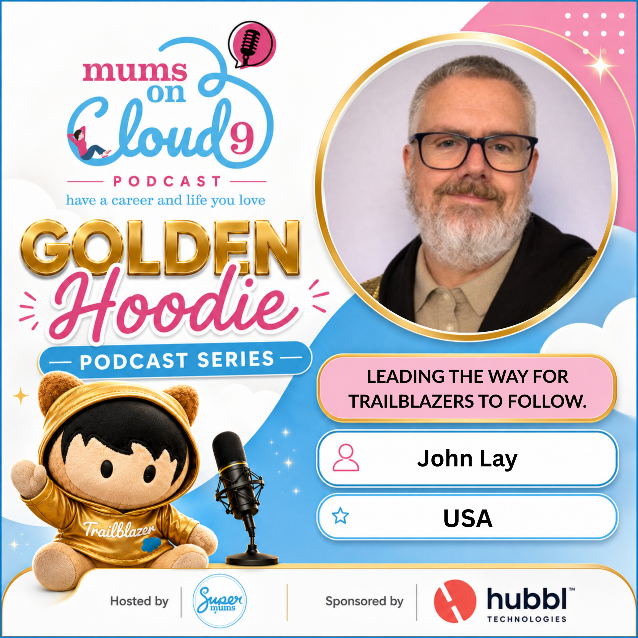 Golden Hoodie Podcast John Lay Kitty Miller on Mums on Cloud Nine Podcast